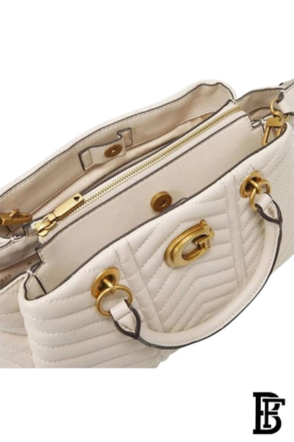 GUESS Lovide Girlfriend Satchel Stone image 2