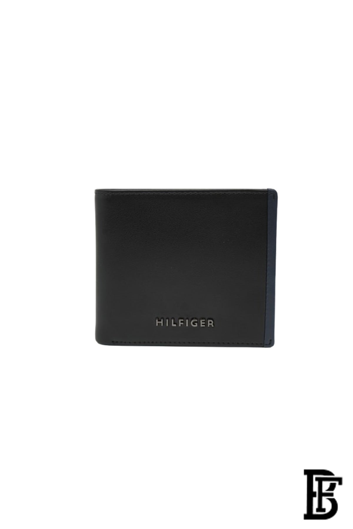 Tommy Hilfiger Wallet  is a one to face solid style covered in light/black leather image 2