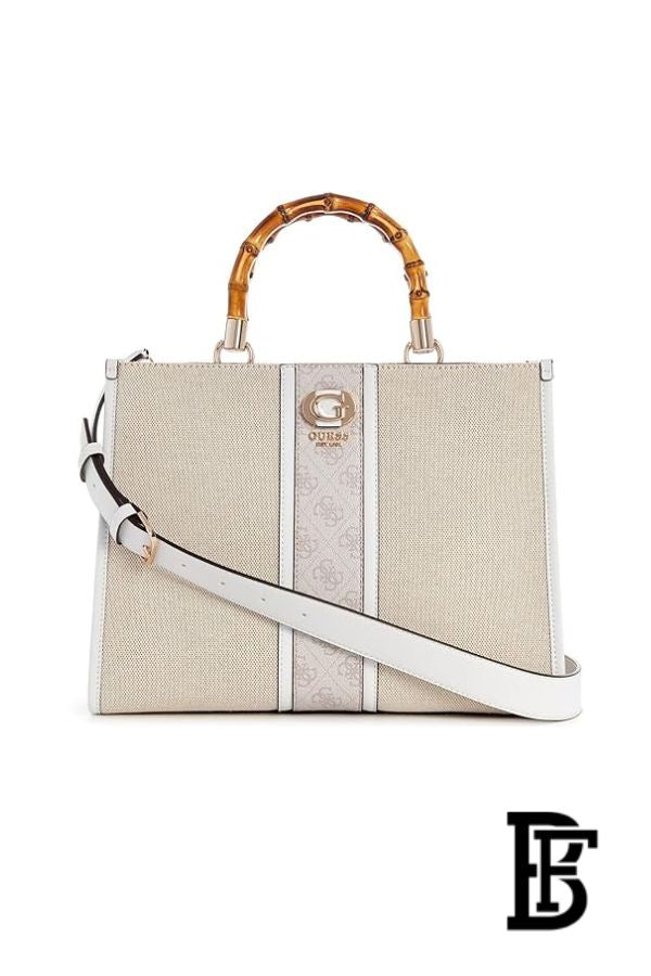 Guess Women’s Solid Handheld Tote Bag – Natural / Dove Logo (AG933722) image 0