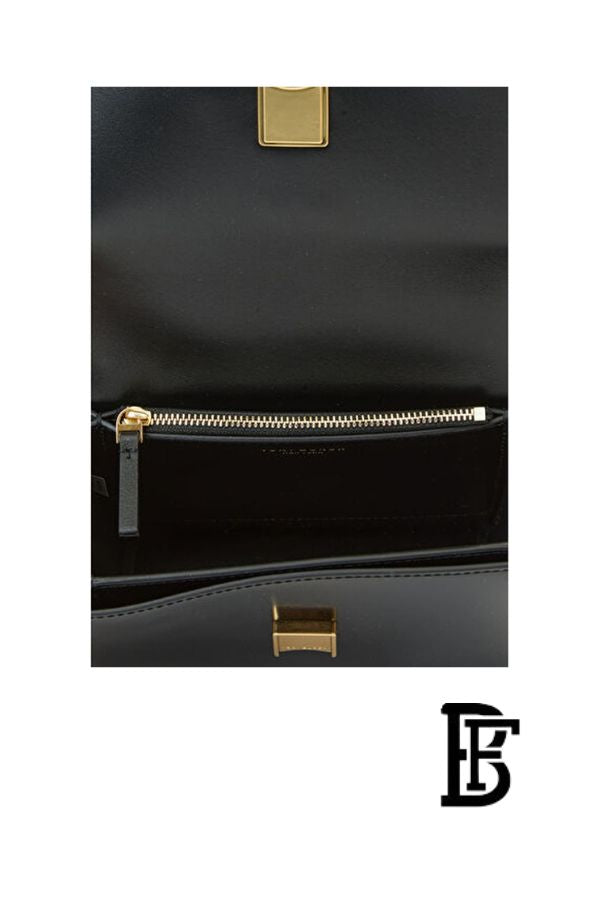 Tory Burch Black Leather Women Handbag 161930001001 – Elegant Everyday Shoulder Bag image 5