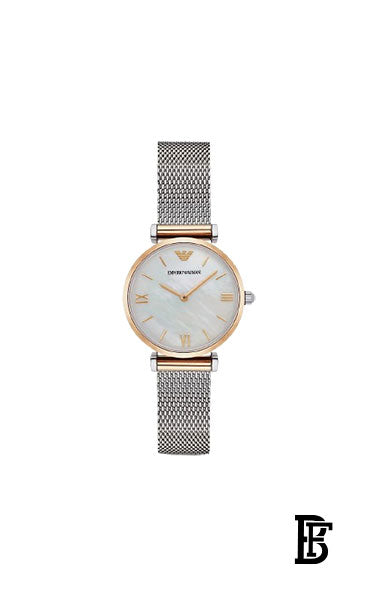 EMPORIO ARMANI Women's Stainless Steel Clasp Analog Watch ar2068 + Gift perfume Tester 30 ml image 2