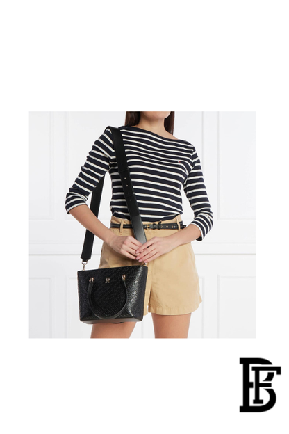 Tommy Hilfiger Black Leather Women Handbag AW0AW16002 – Elegant Everyday Shoulder Bag image 7