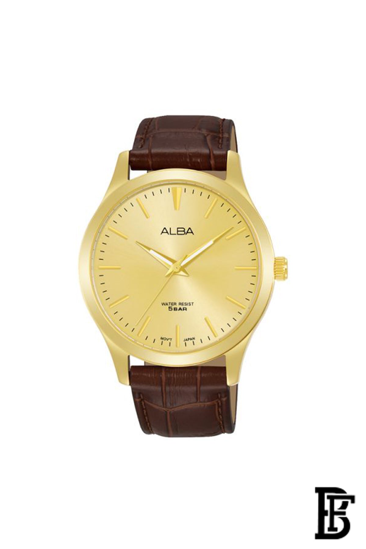Alba ARSZ06X Men's Leather  Quartz Analog Wrist Watch      Warranty from Elaraby Group image 0