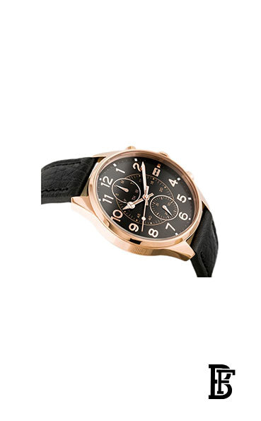 TOMMY HILFIGER men Round Leather Analog Watch 1791273 image 2