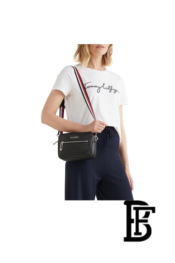 Tommy Hilfiger Navy Blue Leather Women Cross Body bag Aw0Aw12184– Elegant Everyday Crossbody image 2