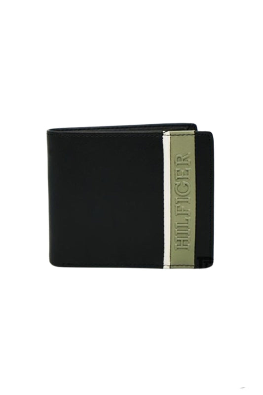 Leather Coin And Credit Card Wallet BLACK- LEATHER image 2