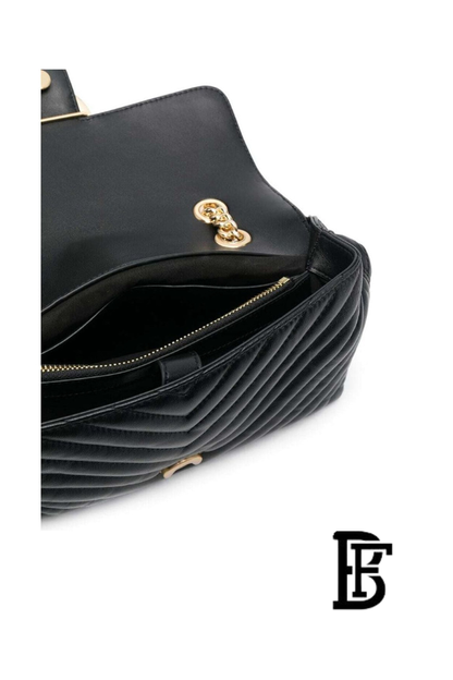 Pinko  Black Leather Women Handbag Pltt 1P22Z3 A03Z Z99Q  – Elegant Everyday Shoulder Bag image 5