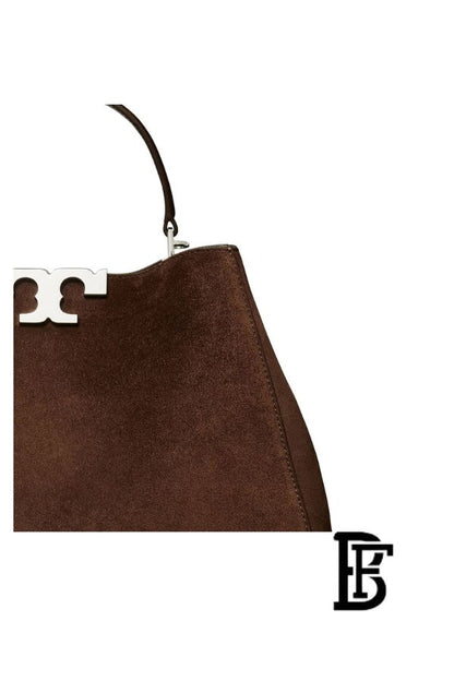 Tory Burch brown Leather Women Handbag 171502 202  – Elegant Everyday Shoulder Bag image 4
