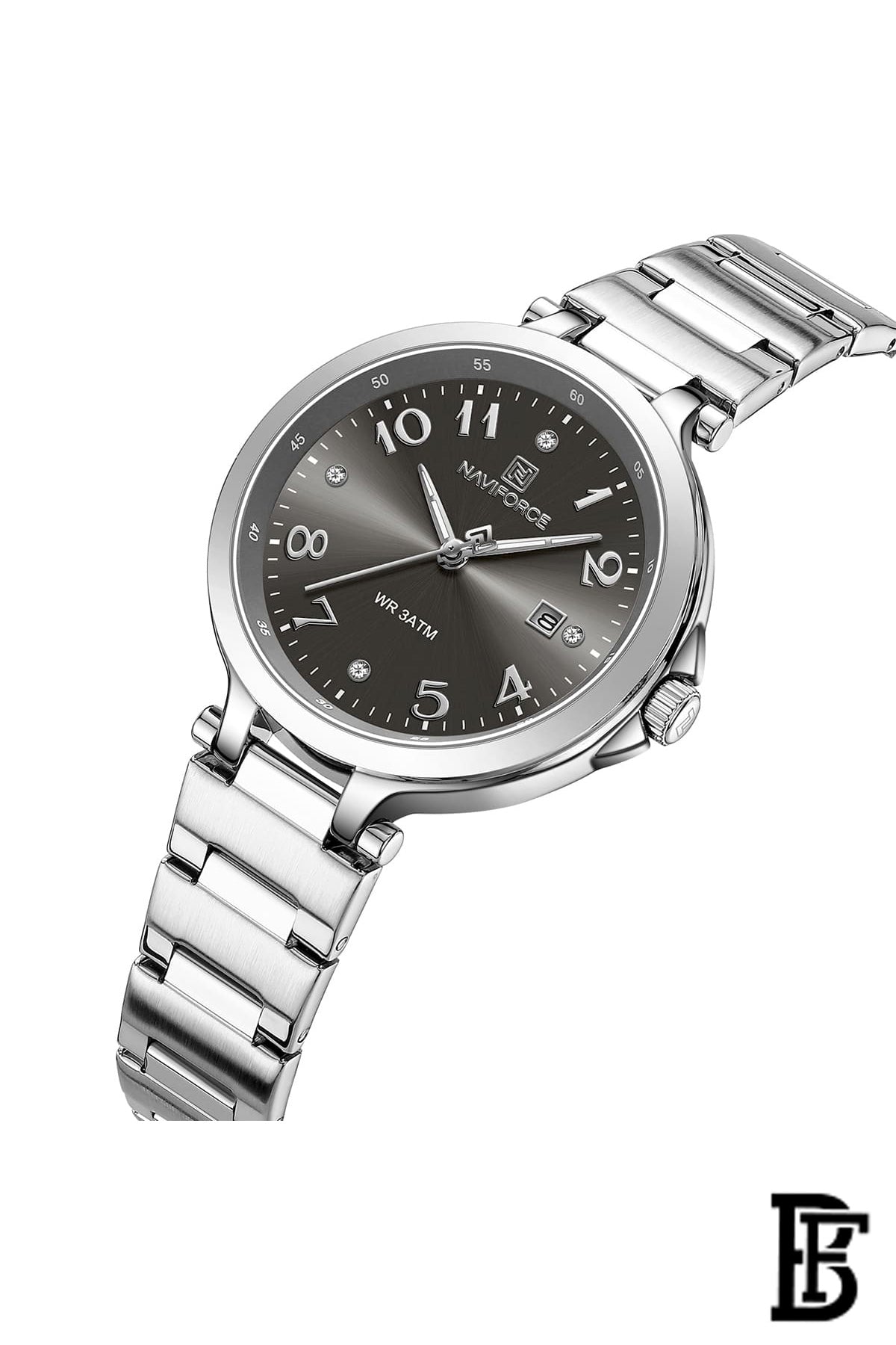Naviforce NF5033 S/B  Women's Analog Stainless Steel Watch image 2