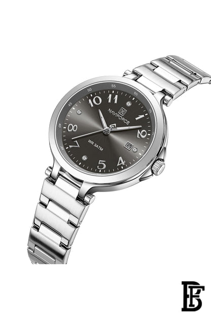 Naviforce NF5033 S/B  Women's Analog Stainless Steel Watch image 2