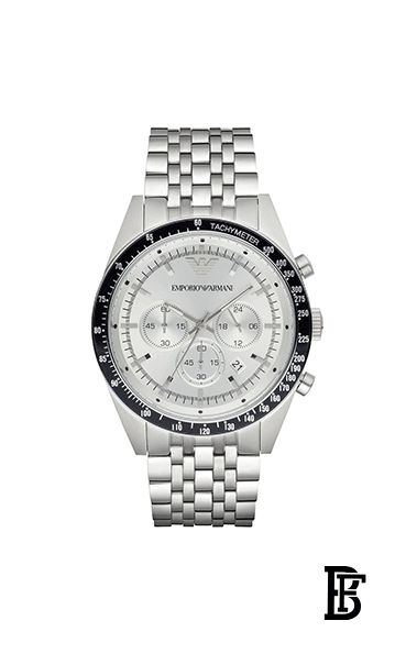 EMPORIO ARMANI Men's Water Resistant Analog Watch Ar6073 - 46 mm - Silver image 0