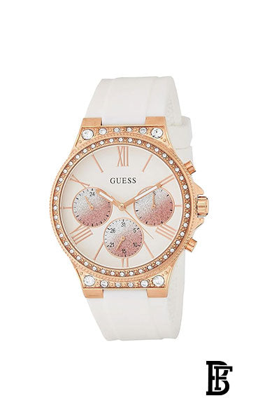 GUESS w1233l1 Women's Rubber Quartz  Analog Wrist Watch image 1