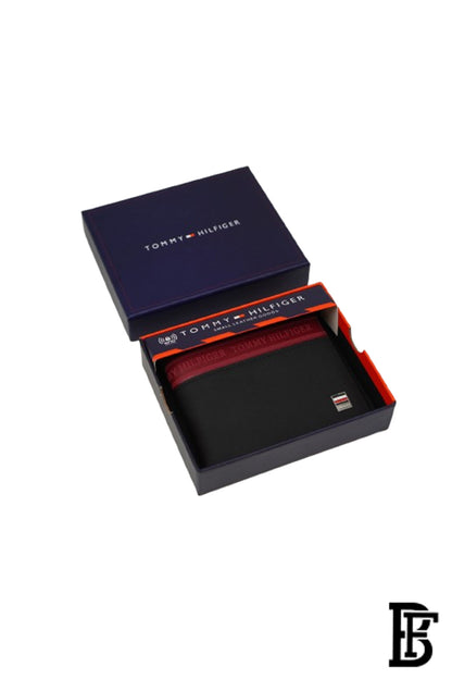 Tommy Hilfiger Leather Wallet for Men BLACK image 1