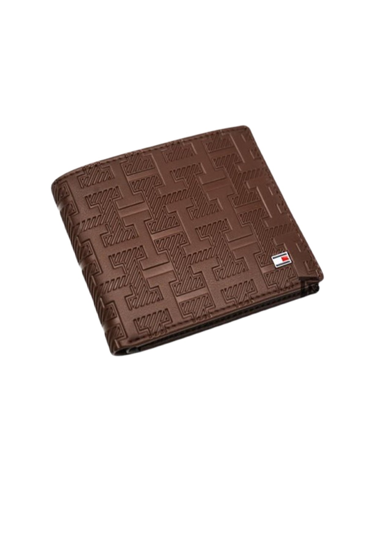 tommy-hilfiger-wallet-for-men-genuine-leather-brown-authentic-h-patterned image 3