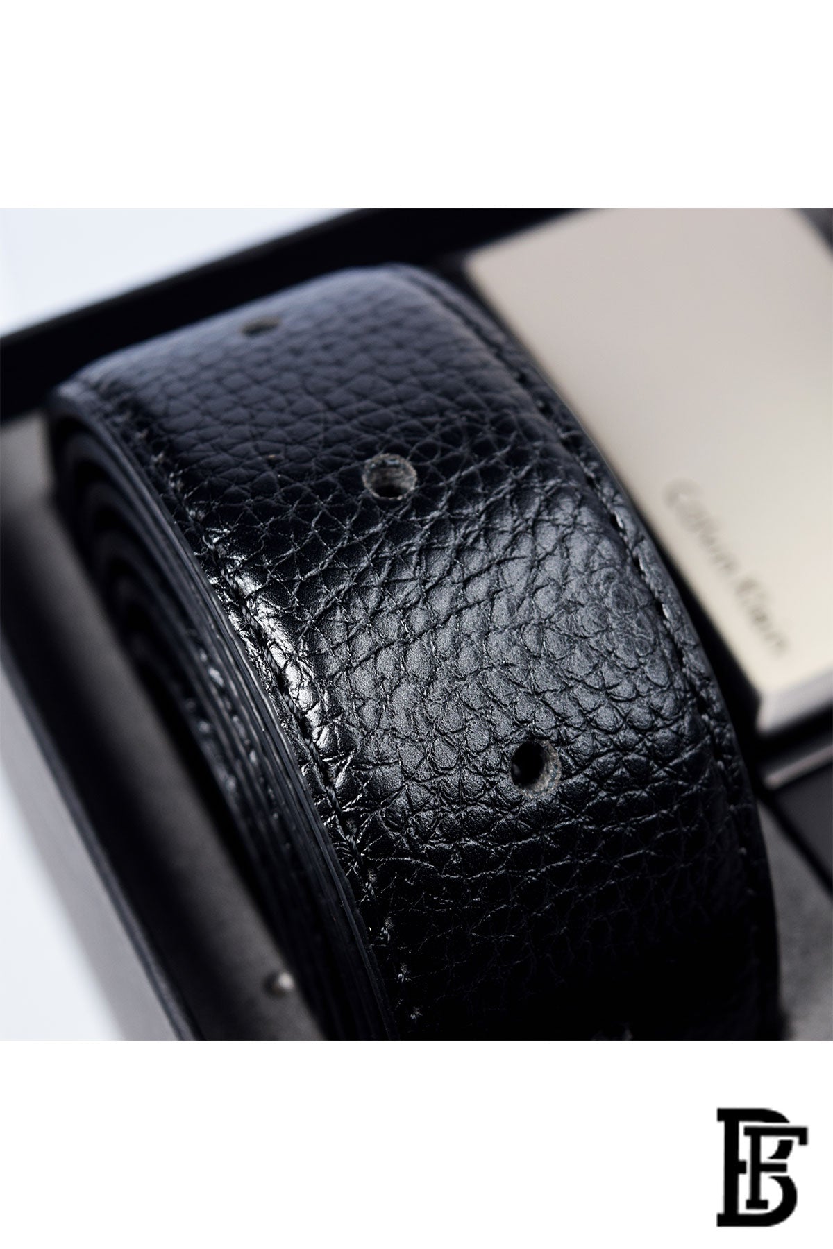 Calvin Klein Belt  Black Genuine Black and Brown image 3