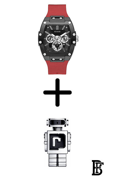 GUESS GW0203G4 Analog Black Dial Men's Watch- + Gift perfume tester 30 ml image 0