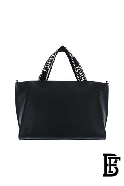 Tommy Hilfiger Black Leather Women Handbag AW0AW14469 BDS – Large Elegant Shoulder Bag image 5