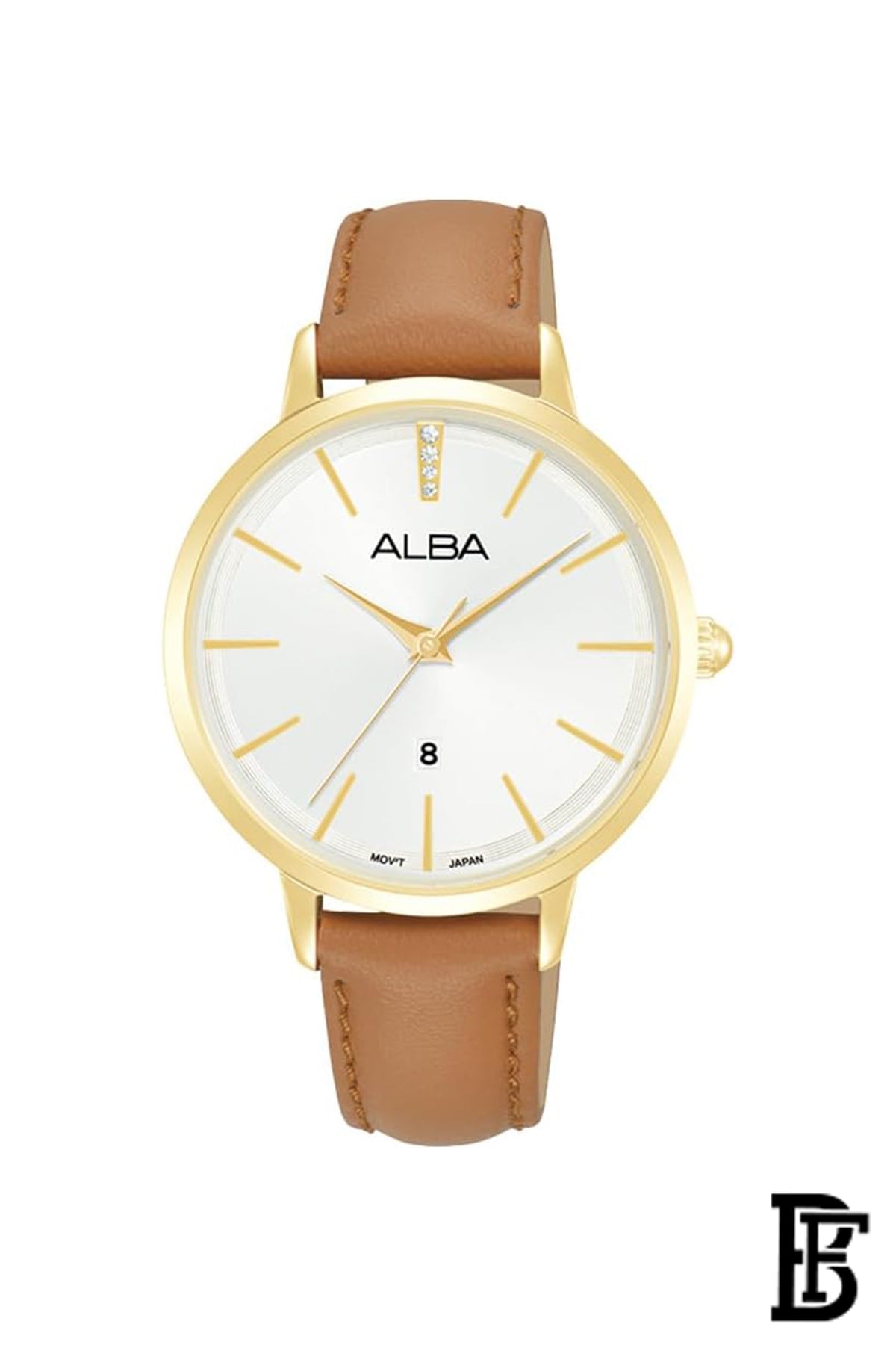 Alba AH7CD8X Women's Leather  Quartz Analog Wrist Watch      Warranty from Elaraby Group image 1