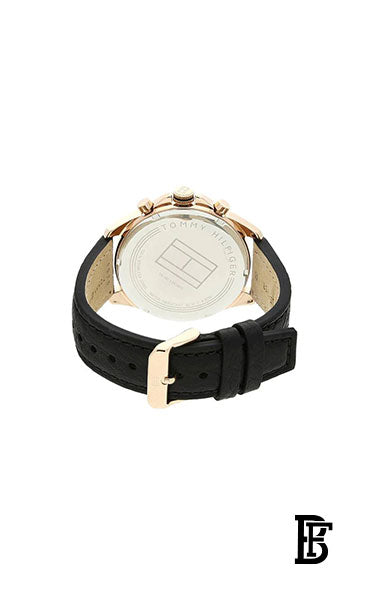 TOMMY HILFIGER men Round Leather Analog Watch 1791273 image 3