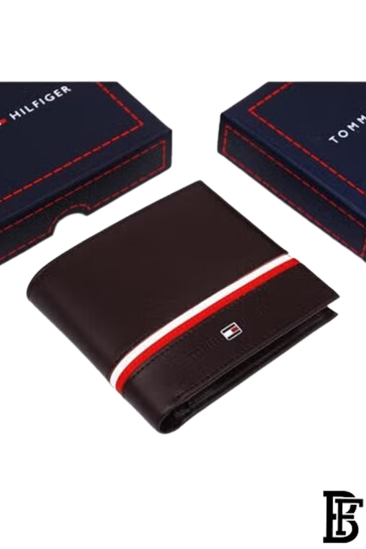 Tommy Hilfiger men's leather wallet Brown image 1