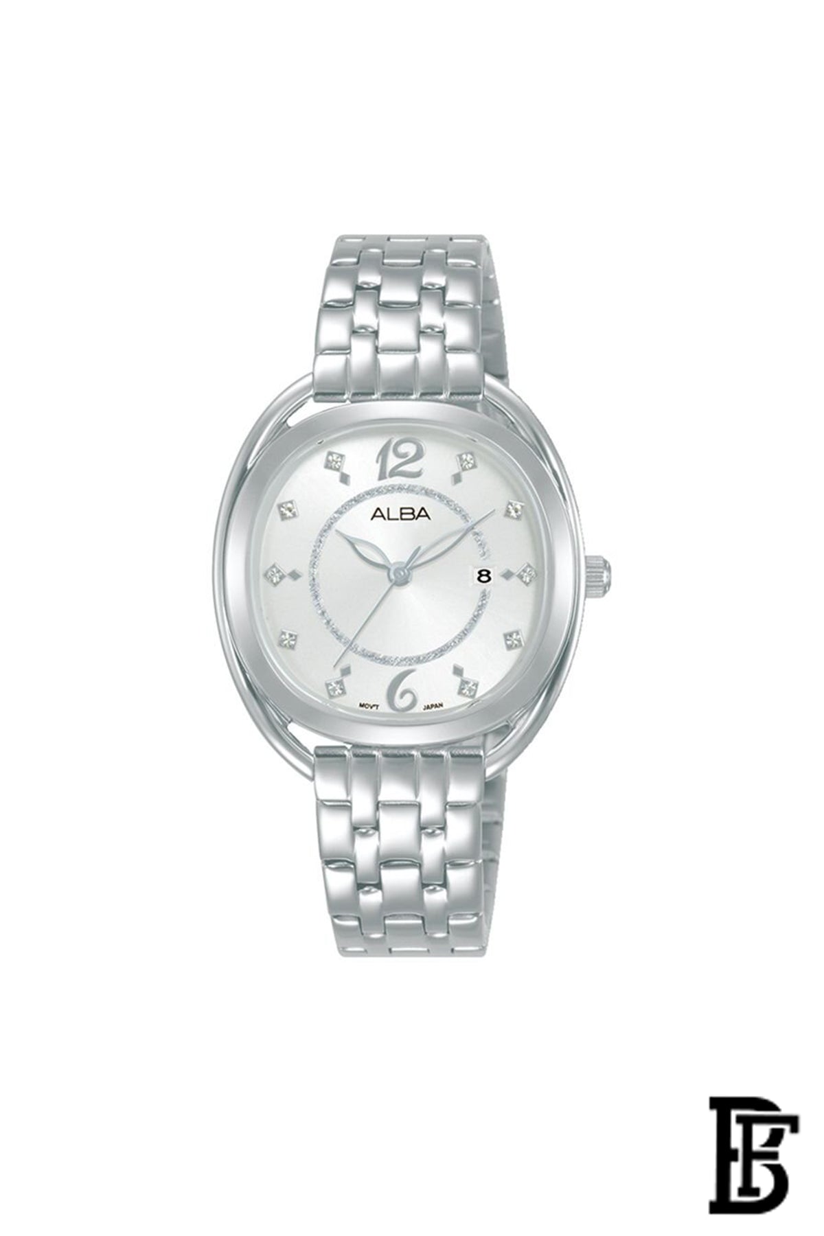 ALBA  ladies's Active hand Watch Stalinless steen strap AH7BH5X + Gift BURBERRY Her Eau De Parfum 100ml image 2