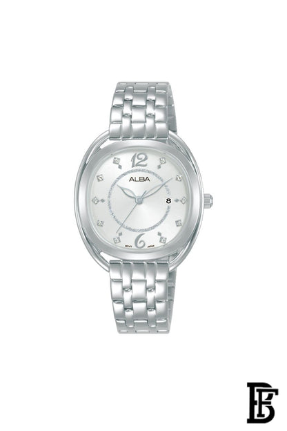 ALBA  ladies's Active hand Watch Stalinless steen strap AH7BH5X + Gift BURBERRY Her Eau De Parfum 100ml image 2