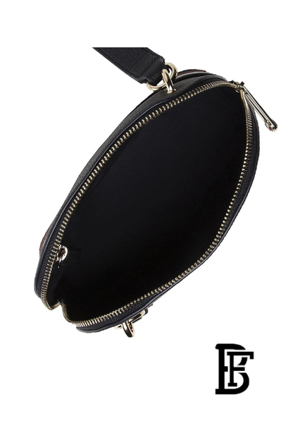 Tommy Hilfiger Black Leather Women Handbag Aw0Aw10453 – Elegant Everyday Shoulder Bag image 9