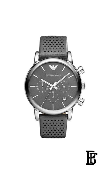 EMPORIO ARMANI Men's Leather Analog Watch Ar1735 + Gift perfume Tester 30 ml image 2