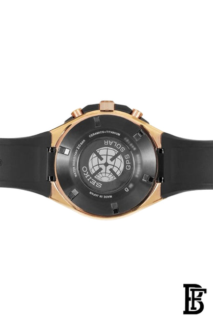 SEIKO Men's Watch ASTRON Black Rubber Band, Black Dial SSE170J1 image 2