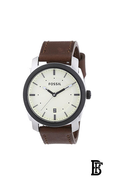 Fossil FS4836 Analog White Dial Unisex's Watch + Gift perfume tester 30 ml image 2
