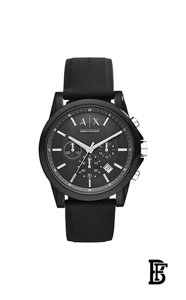 Armani ExchangeMen's Rubber Chronograph Watch AX1326 image 1