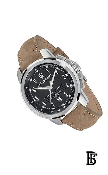 Maserati Men's Leather Analog Watch R8851121004 image 8
