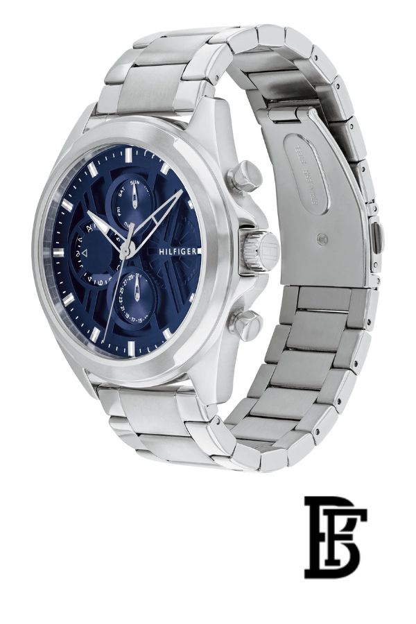 Tommy Hilfiger Stainless Steel Navy Dial Multi-function Men's Watch - 1710656 image 2