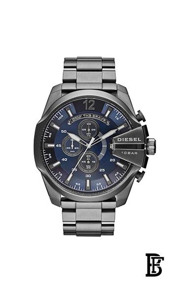 DIESELMen's Mega Chief Round Shape Stainless Steel Chronograph Wrist Watch 51 mm - Grey - DZ4329 image 0
