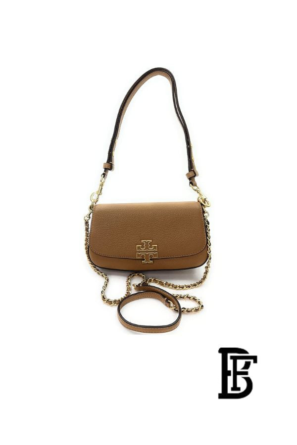 Tory Burch Brown Leather Women Handbag 138772  – Elegant Everyday Shoulder Bag image 5