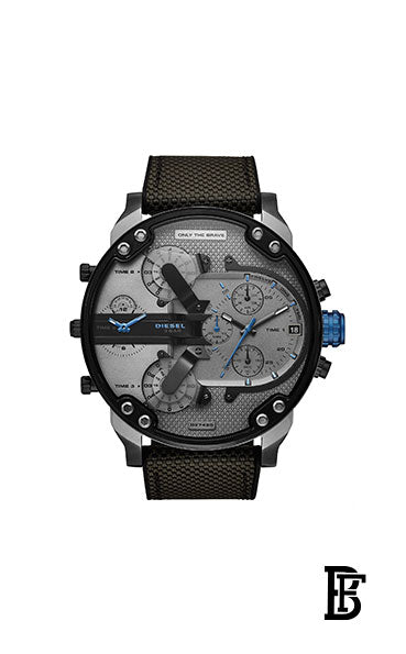 DIESEL Men's Round Shape Stainless Steel Analog Wrist Watch 57 mm - Black - DZ7420 image 1