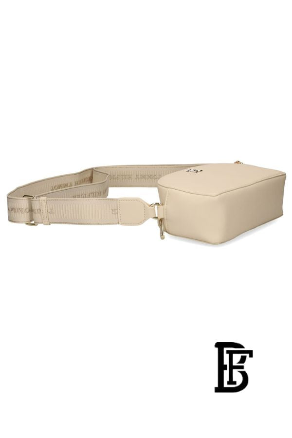Tommy Hilfiger Beige Leather Women Handbag Aw0Aw16679– Elegant Everyday Shoulder Bag image 7
