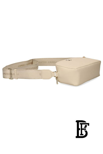 Tommy Hilfiger Beige Leather Women Handbag Aw0Aw16679– Elegant Everyday Shoulder Bag image 7