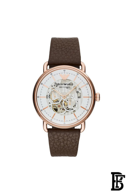 Emporio_ArmaniAviator Automatic Men's White Skeleton Dial Watch AR60027 image 1