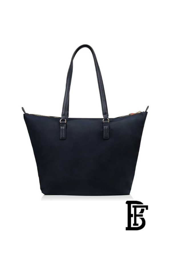 Tommy Hilfiger Navy Blue Leather Women Handbag Aw0Aw113680Gy – Elegant Everyday Shoulder Bag image 3
