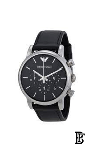 EMPORIO ARMANI men Leather Chronograph Watch AR1733 image 2
