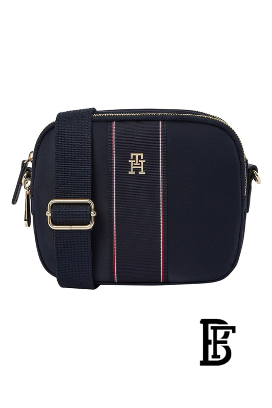 Tommy Hilfiger Blue Women Cross Body Bag Aw0Aw17230 – Elegant Everyday Shoulder Bag image 0