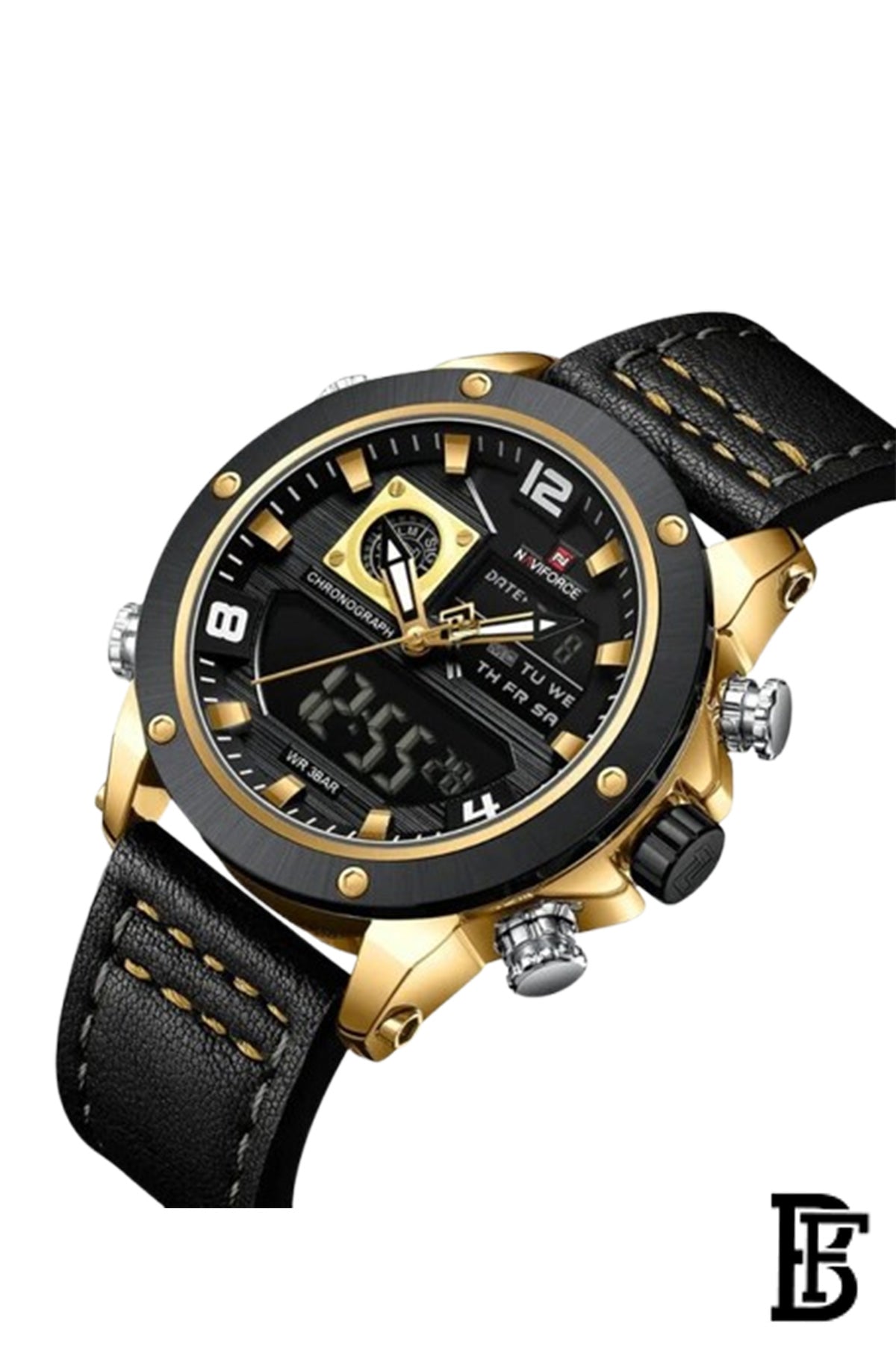 Naviforce NF9236 GBG  Men's Analog Leather Watch image 2