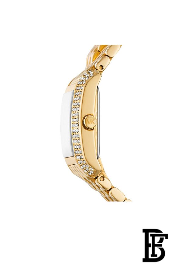 Michael Kors Emery Pave Double Wind Watch with White Dial and Stainless Steel Bracelet for Women - MK4833 image 3