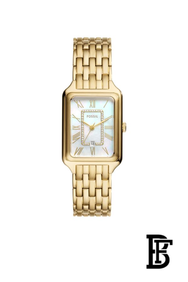 Fossil Raquel Three-Hand Date Gold-Tone Stainless Steel Watch - ES5304 image 0