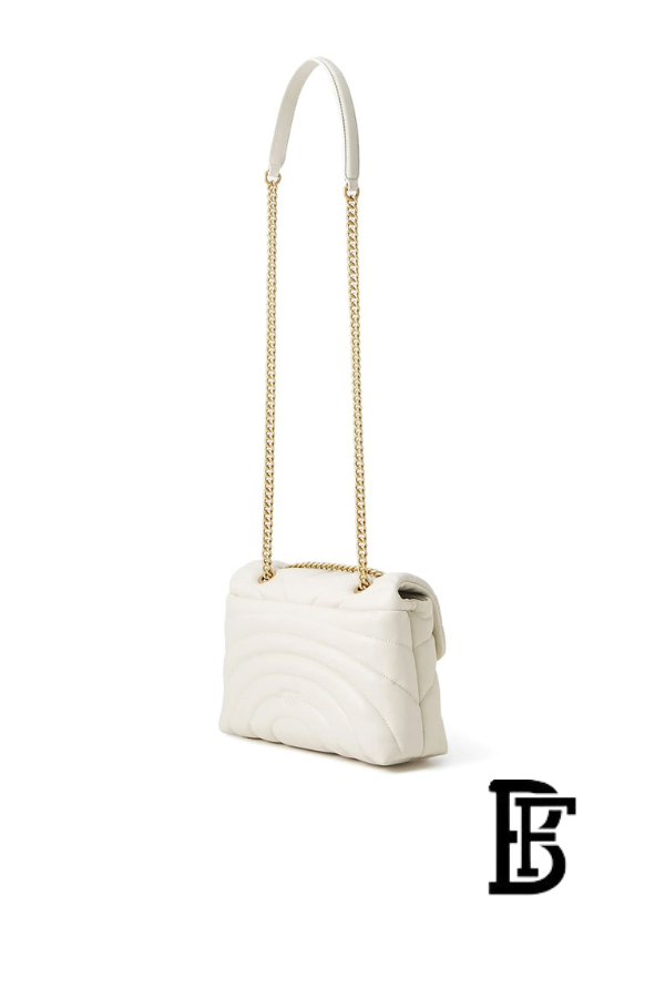 Pinko  White  Leather Women Handbag 100038A1Ex Z14Q – Elegant Everyday Shoulder Bag image 5
