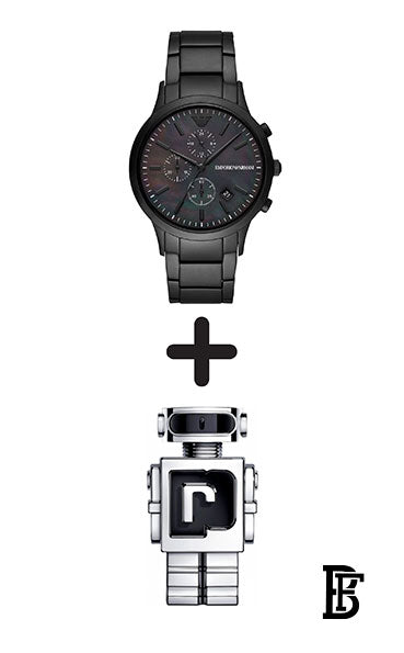 Emporio Armani Men's  Chronograph Stainless Steel Watch AR11275 + Gift perfume Tester 30 ml image 1