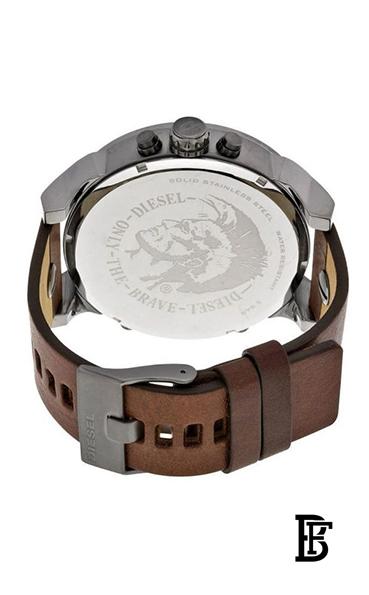 DIESELMen's Mr Daddy Dual Time Chronograph Navy Blue Dial Leather Watch DZ7314 image 3