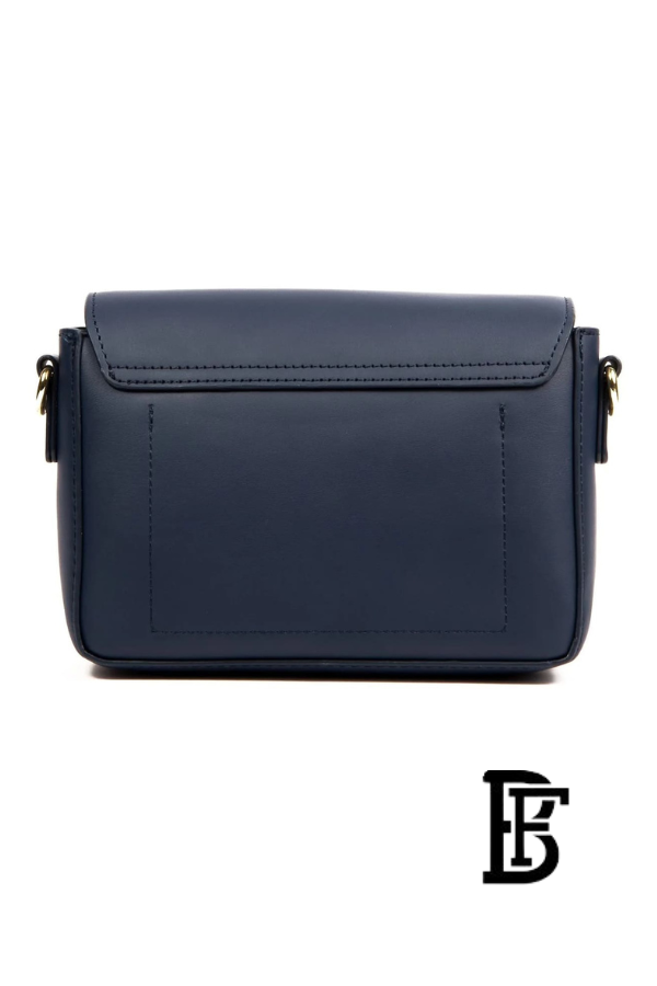 Tommy Hilfiger Navy Blue Leather Women Handbag – Elegant Everyday Shoulder Bag image 6