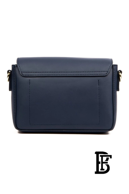 Tommy Hilfiger Navy Blue Leather Women Handbag – Elegant Everyday Shoulder Bag image 6